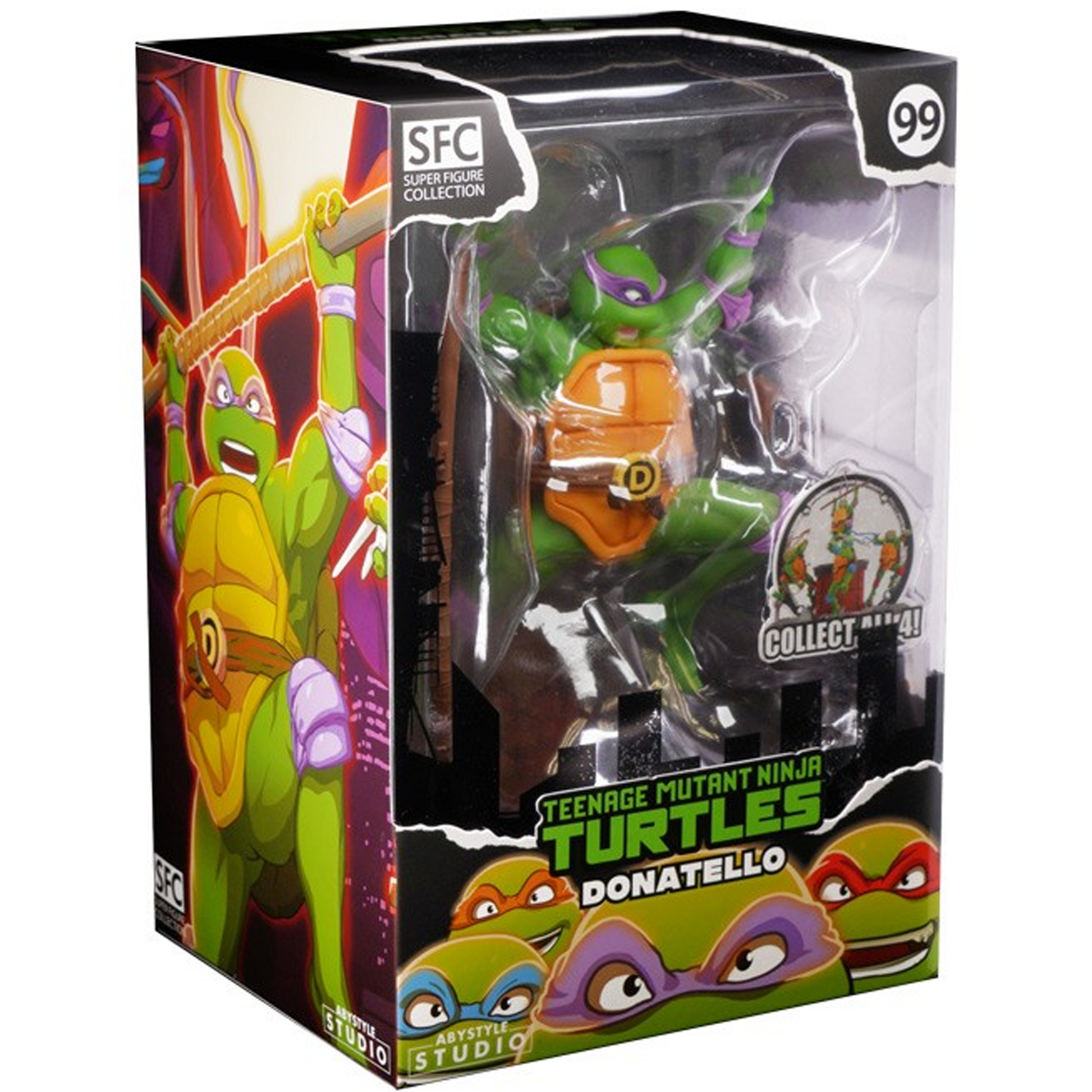 Teenage Mutant Ninja Turtles - Donatello 1:10 Scale TMNT Figure (Boxed) | Happy Piranha