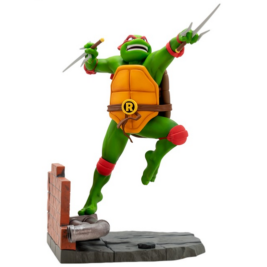 Teenage Mutant Ninja Turtles -Raphael 1:10 Scale TMNT Figure (Front) | Happy Piranha