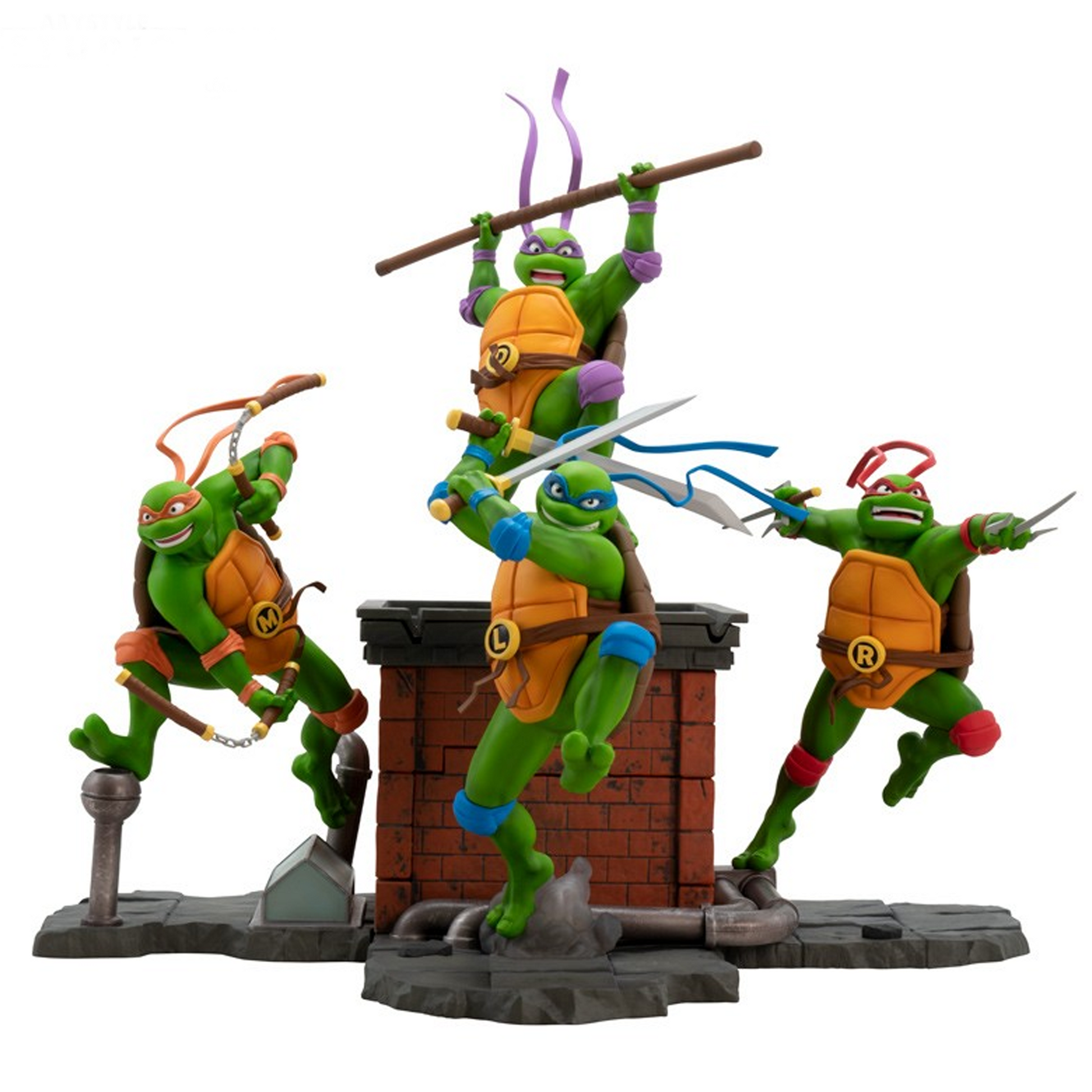 Teenage Mutant Ninja Turtles -Raphael 1:10 Scale TMNT Figure (4 Set) | Happy Piranha