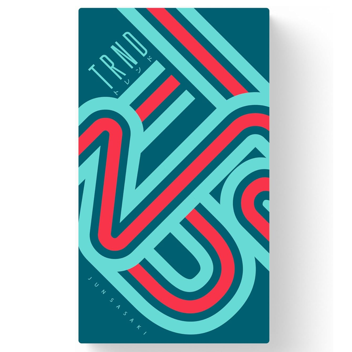 TRND (Track the Trend) Board Game (Front of Box) on a White Background | Happy Piranha
