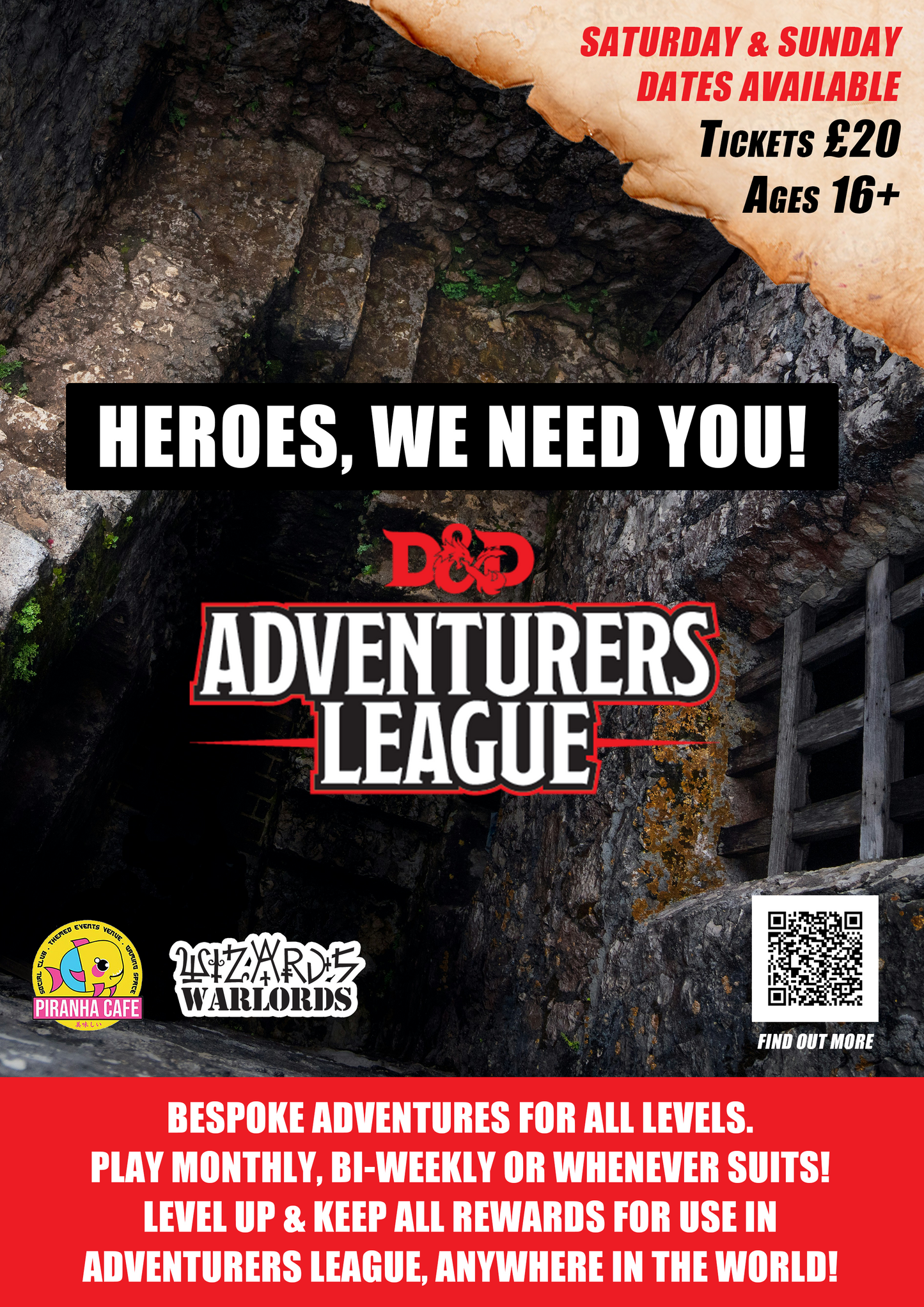 Adventurers League - Dungeons & Dragons Sessions | Piranha Cafe