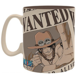 One Piece - Portgas D. Ace Wanted Poster King Size Mug (Front) | Happy Piranha
