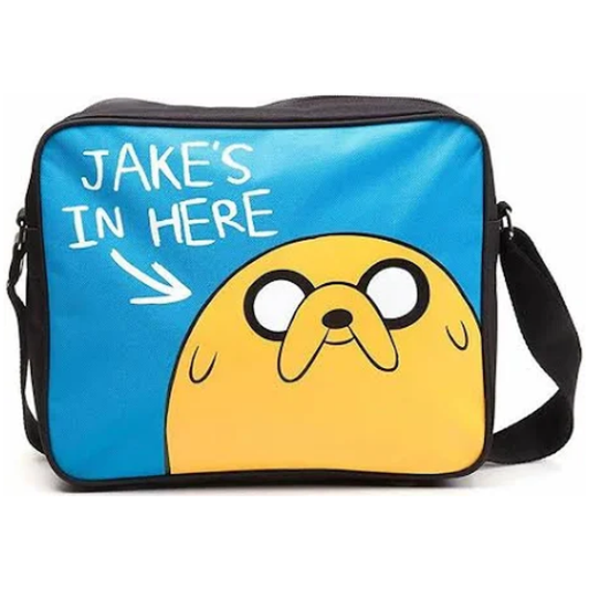 Adventure Time Jake's In Here Messenger Bag (Front) | Happy Piranha