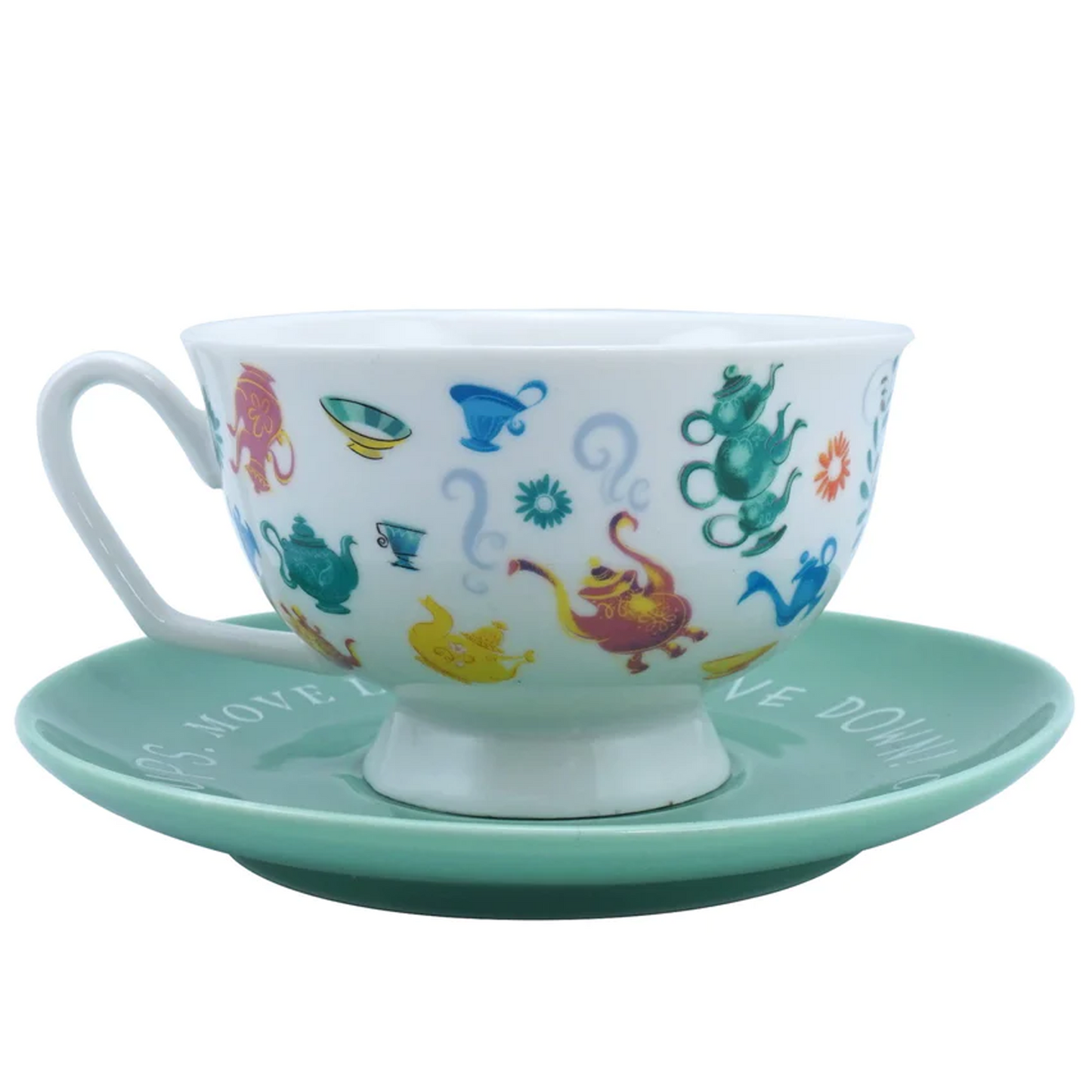 Disney Alice in Wonderland Cup and Saucer Set (Back) | Happy Piranha