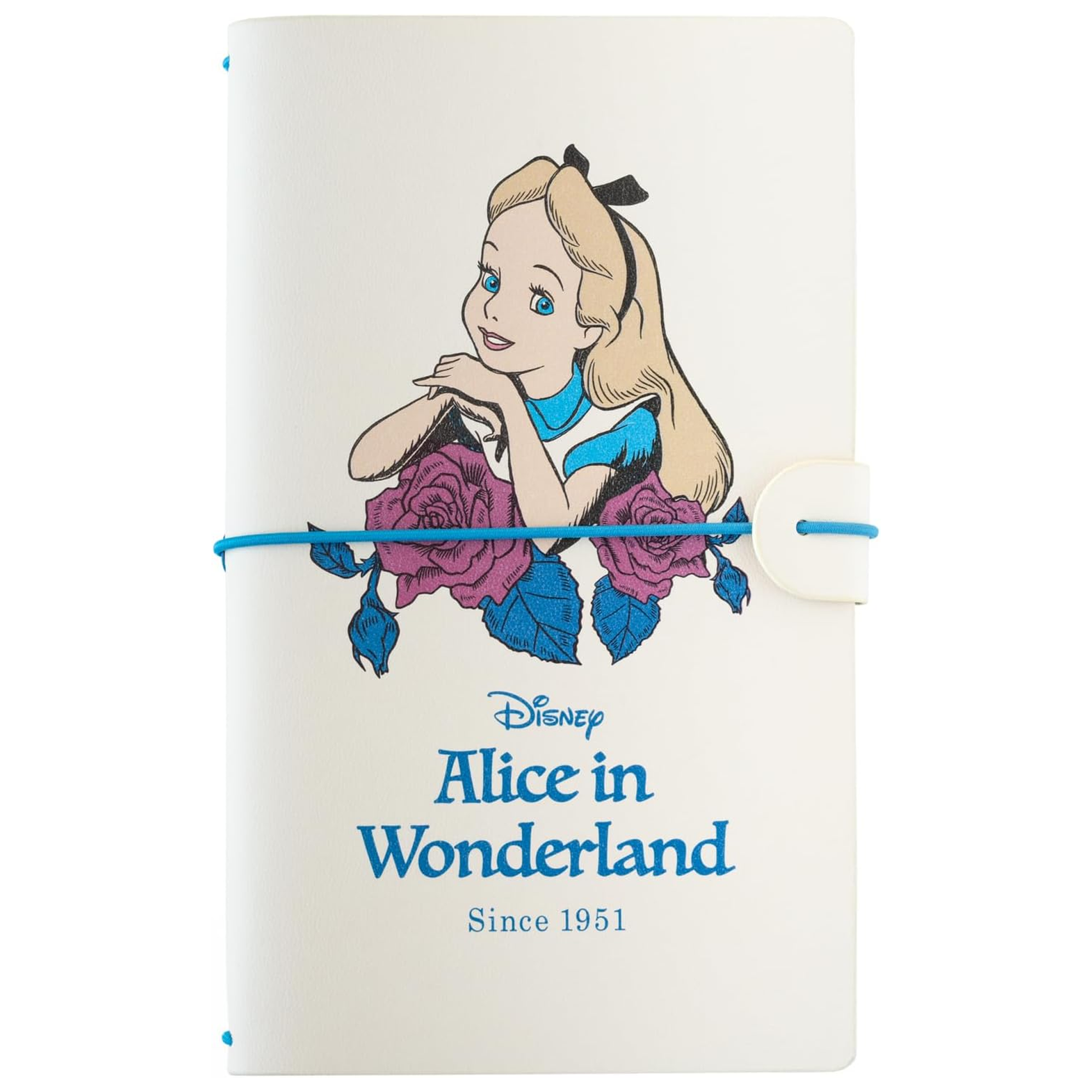 Disney Alice in Wonderland Faux Leather Travel Journal / Notebook (Front) | Happy Piranha