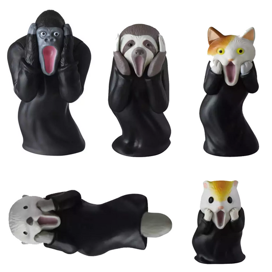 Animal Scream Gachapon (Gashapon) Capsule Toy - All 5 Designs | Happy Piranha