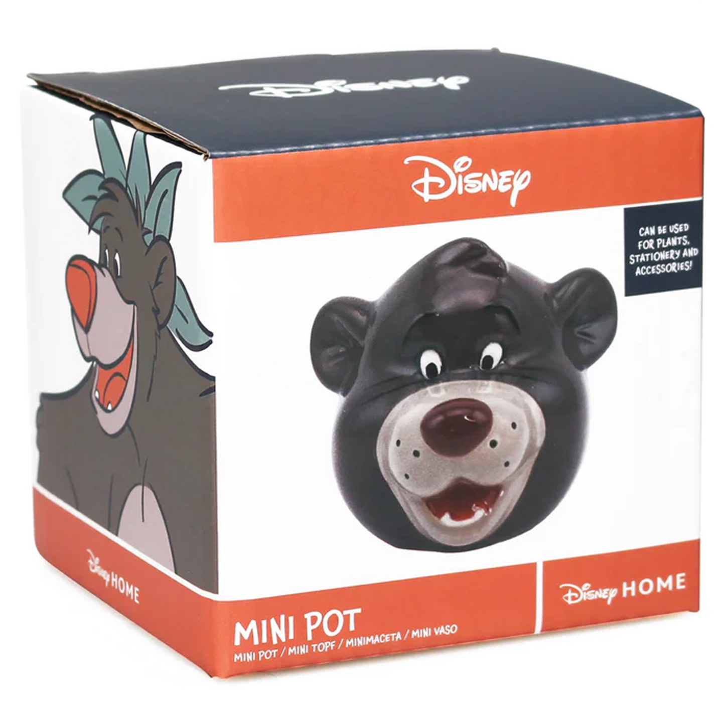 Disney The Jungle Book - Baloo the Bear Mini Plant Pot (Boxed) | Happy Piranha
