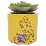 Belle - 6.5cm Disney Beauty & the Beast Plant Pot & Plant (Front) | Happy Piranha