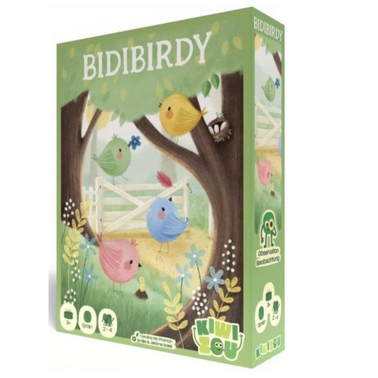 BidiBirdy Board Game (In Its Box) On a White Background | Happy Piranha