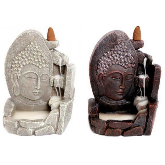 Buddha Face Incense Cone Backflow Burner | Happy Piranha