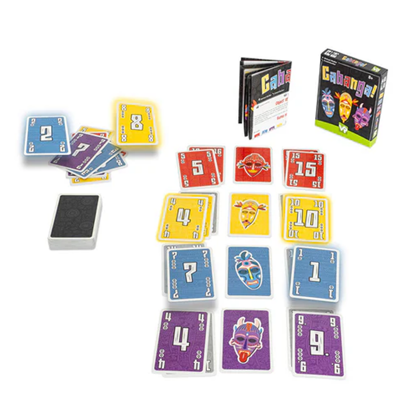 Cabanga! Card Game (Box and Contents) on a White Background | Happy Piranha