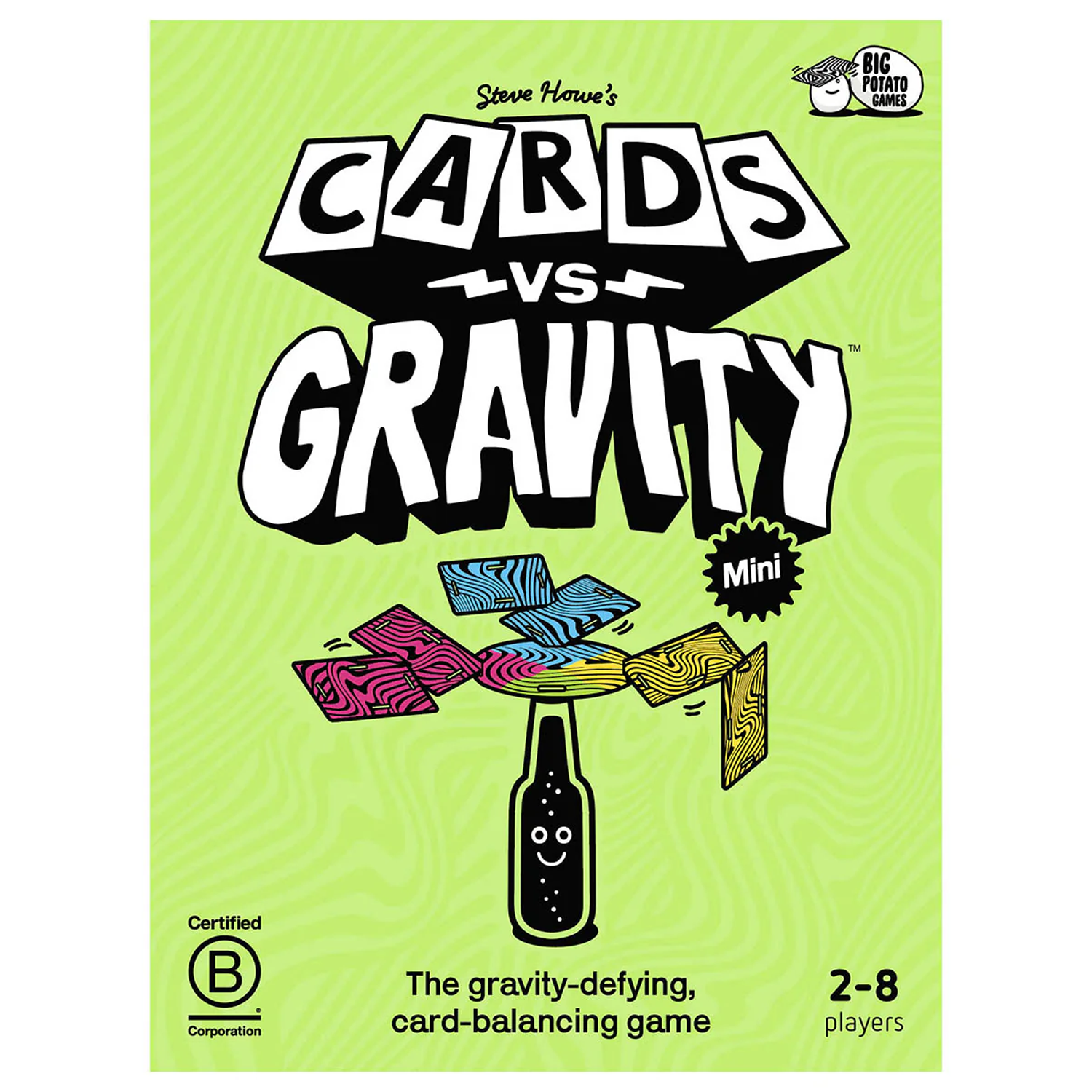 Cards Vs Gravity Mini Party Card Game (Box) on a White Background | Happy Piranha