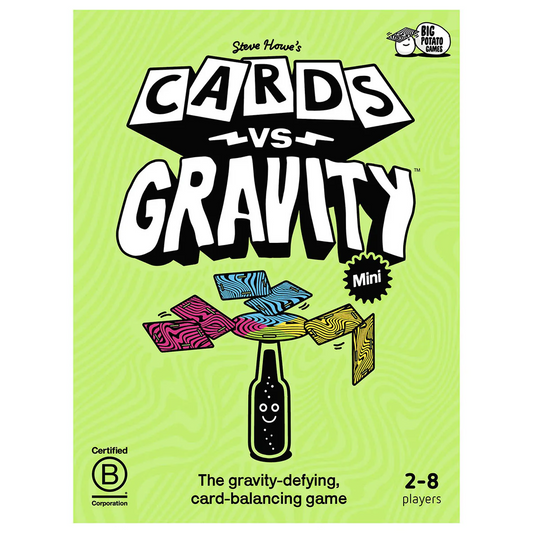 Cards Vs Gravity Mini Party Card Game (Box) on a White Background | Happy Piranha