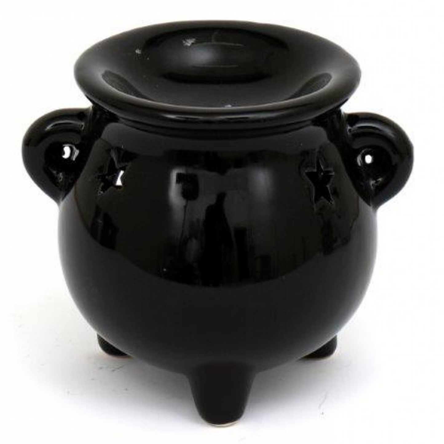 Mini Cauldron Oil Burner and Wax Melt Warmer (Black) | Happy Piranha