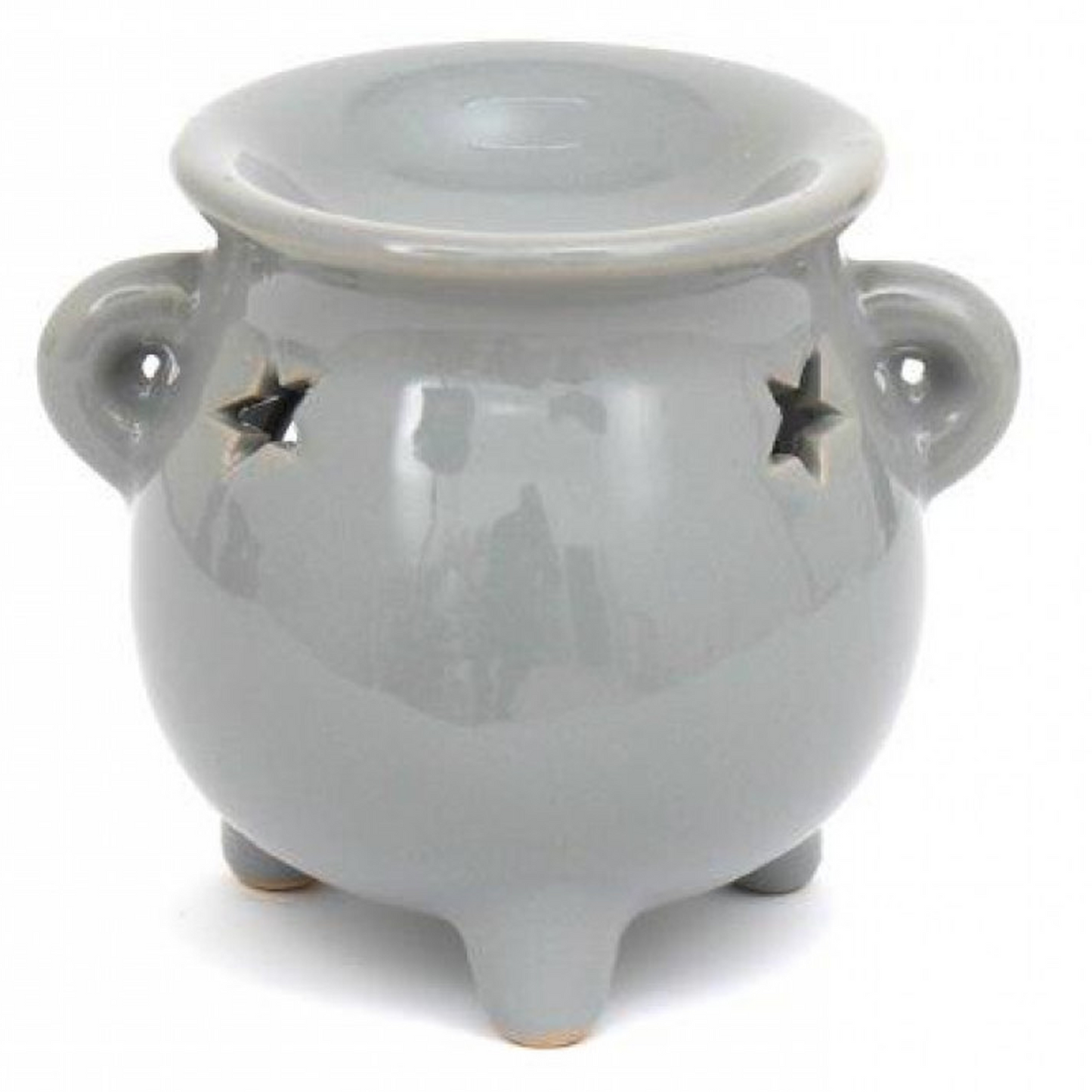 Mini Cauldron Oil Burner and Wax Melt Warmer (Grey) | Happy Piranha