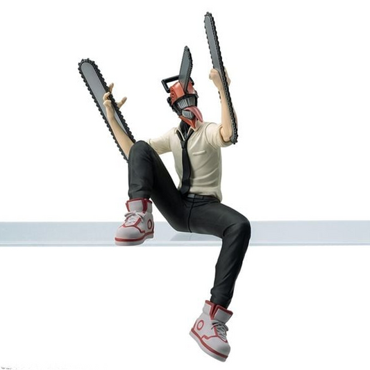 Chainsaw Man Sega Chokonose Noodle Stopper Figure (Front) on a White Background | Happy Piranha