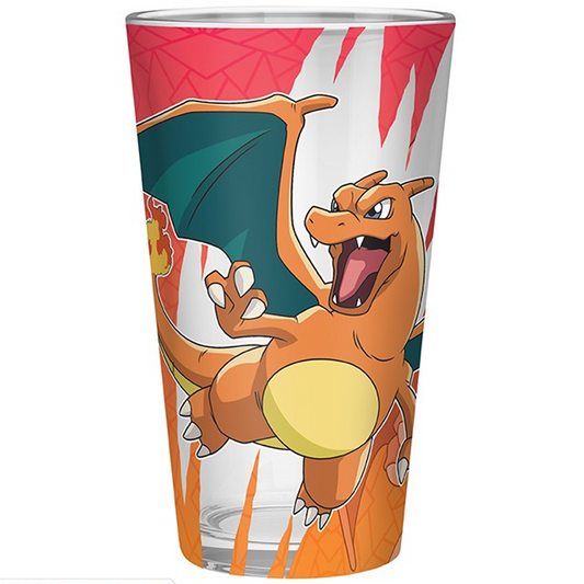 Charizard #006 Premium Foiled Pokémon Drinking Glass (Front) | Happy Piranha