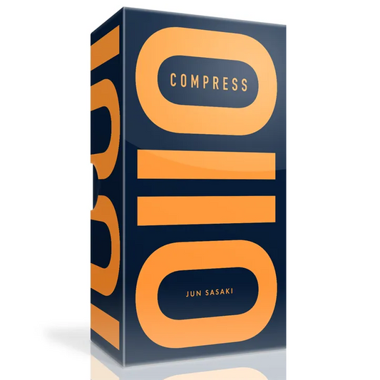 Compress Board Game (Front of Box) on a White Background | Happy Piranha