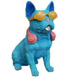 Cool Blue Frenchie - French Bulldog Ornament | Happy Piranha