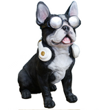 Cool Black & White Frenchie - French Bulldog Ornament | Happy Piranha