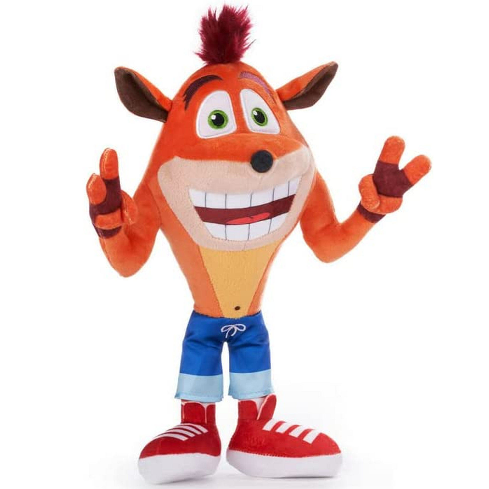 Crash - 30cm Crash Bandicoot Plushie Soft Toy (Arms Up) | Happy Piranha