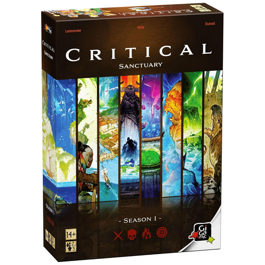 Critical Sanctuary Board Game (Front of Box) | Happy Piranha