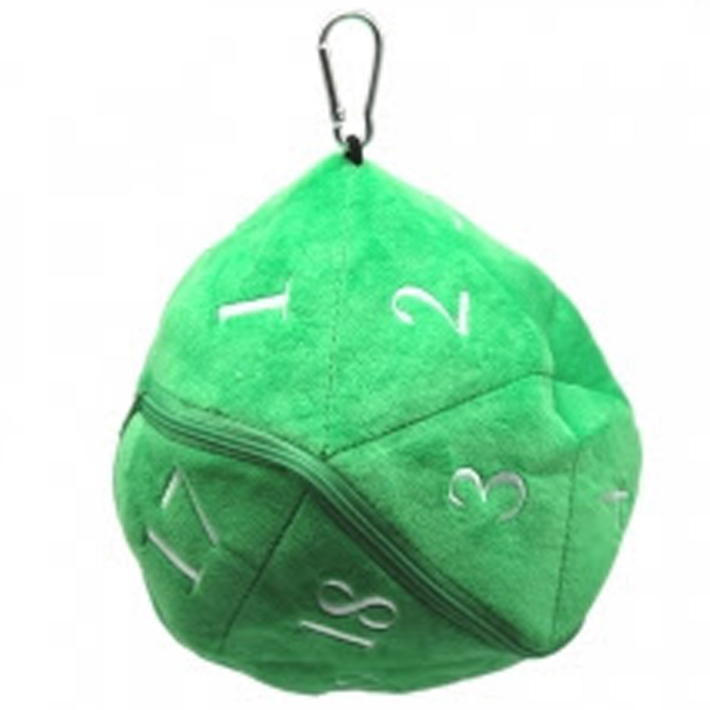 D20 20 Sided Dice Shape D&D Dice Storage Bag (Green) | Happy Piranha