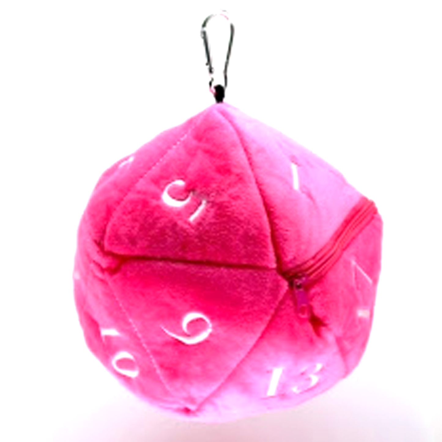 D20 20 Sided Dice Shape D&D Dice Storage Bag (Pink) | Happy Piranha