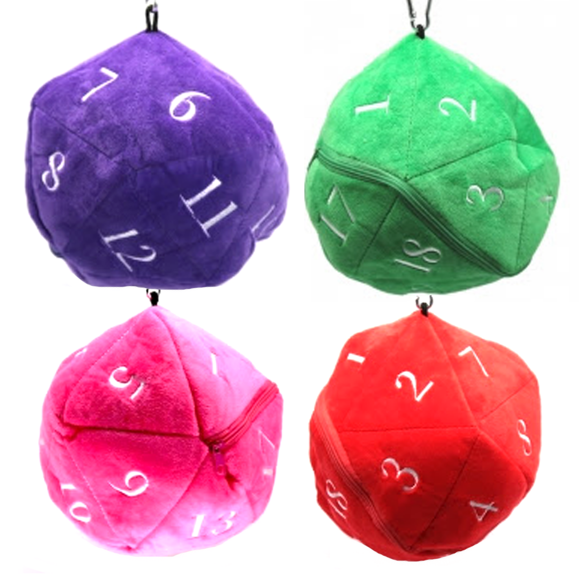 D20 20 Sided Dice Shape D&D Dice Storage Bag | Happy Piranha