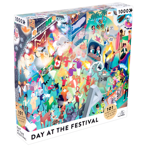 Day at the Festival 1000 Piece Riddle Jigsaw Puzzle | Happy Piranha