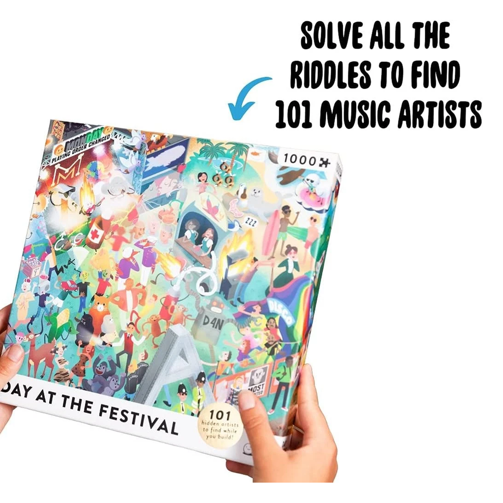 Day at the Festival 1000 Piece Riddle Jigsaw Puzzle | Happy Piranha