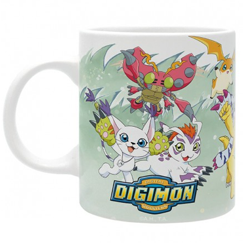 Digimon Characters - 320ml Ceramic Mug (Front) | Happy Piranha