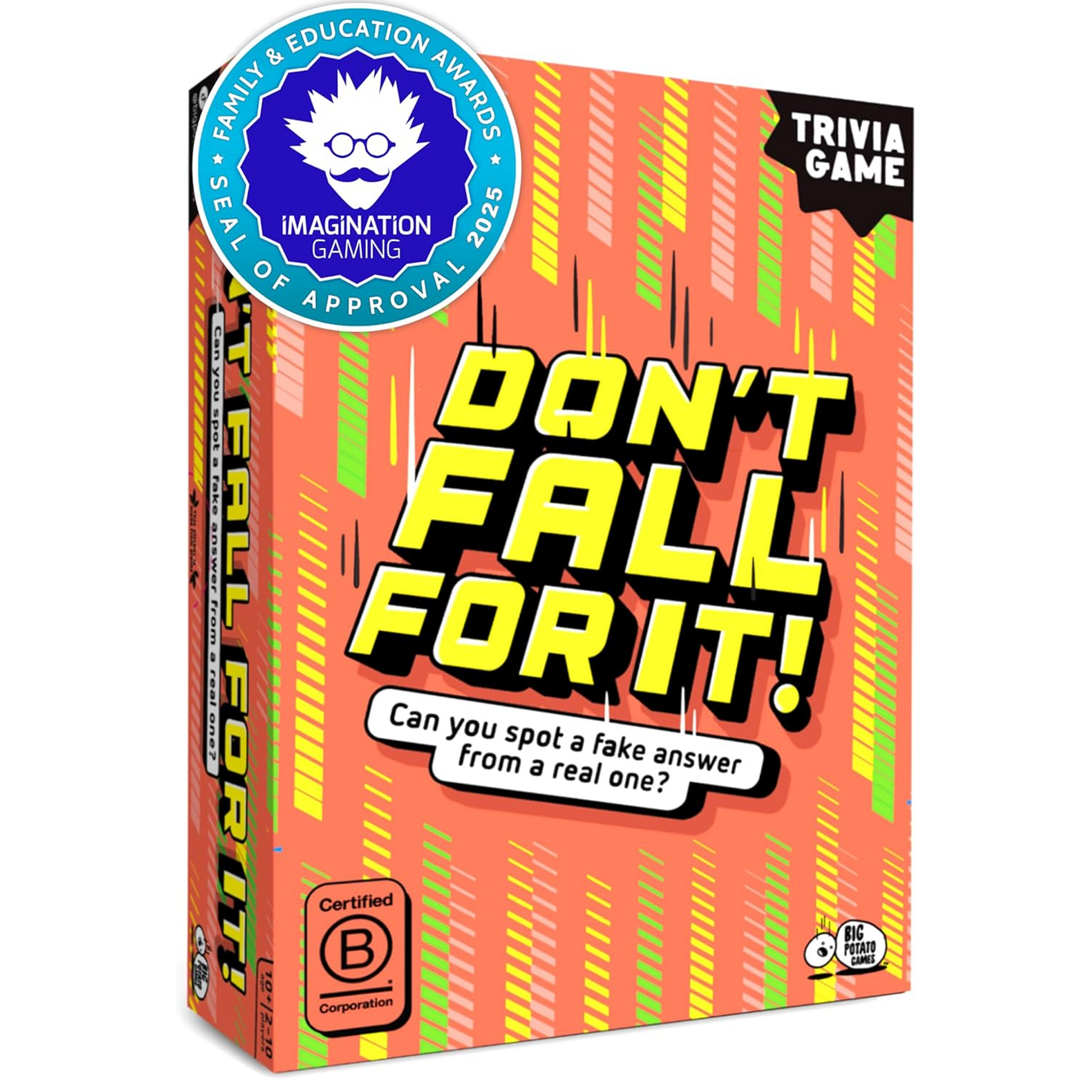 Don't Fall For It! Board Game on a White Background | Happy Piranha