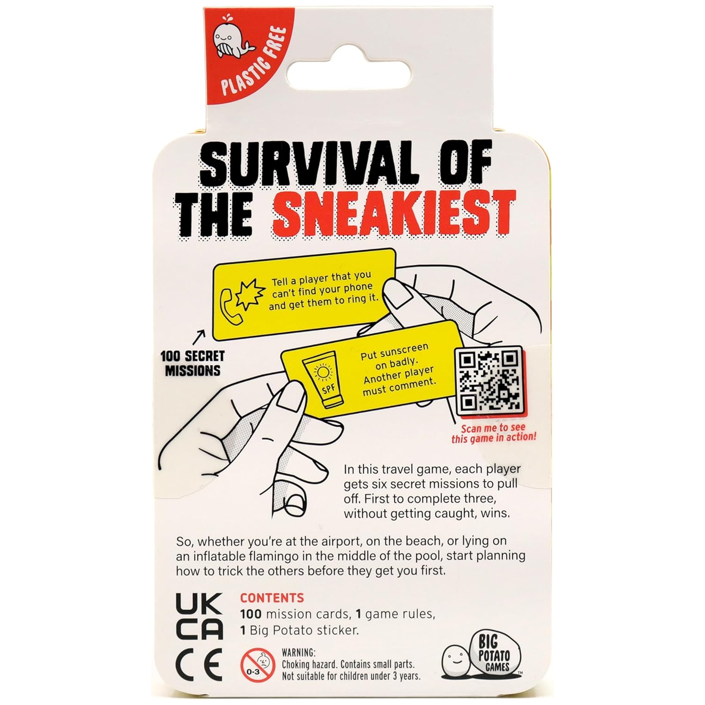 Don't Get Got! Travel Edition Party Game - Back of Box on a White Background | Happy 