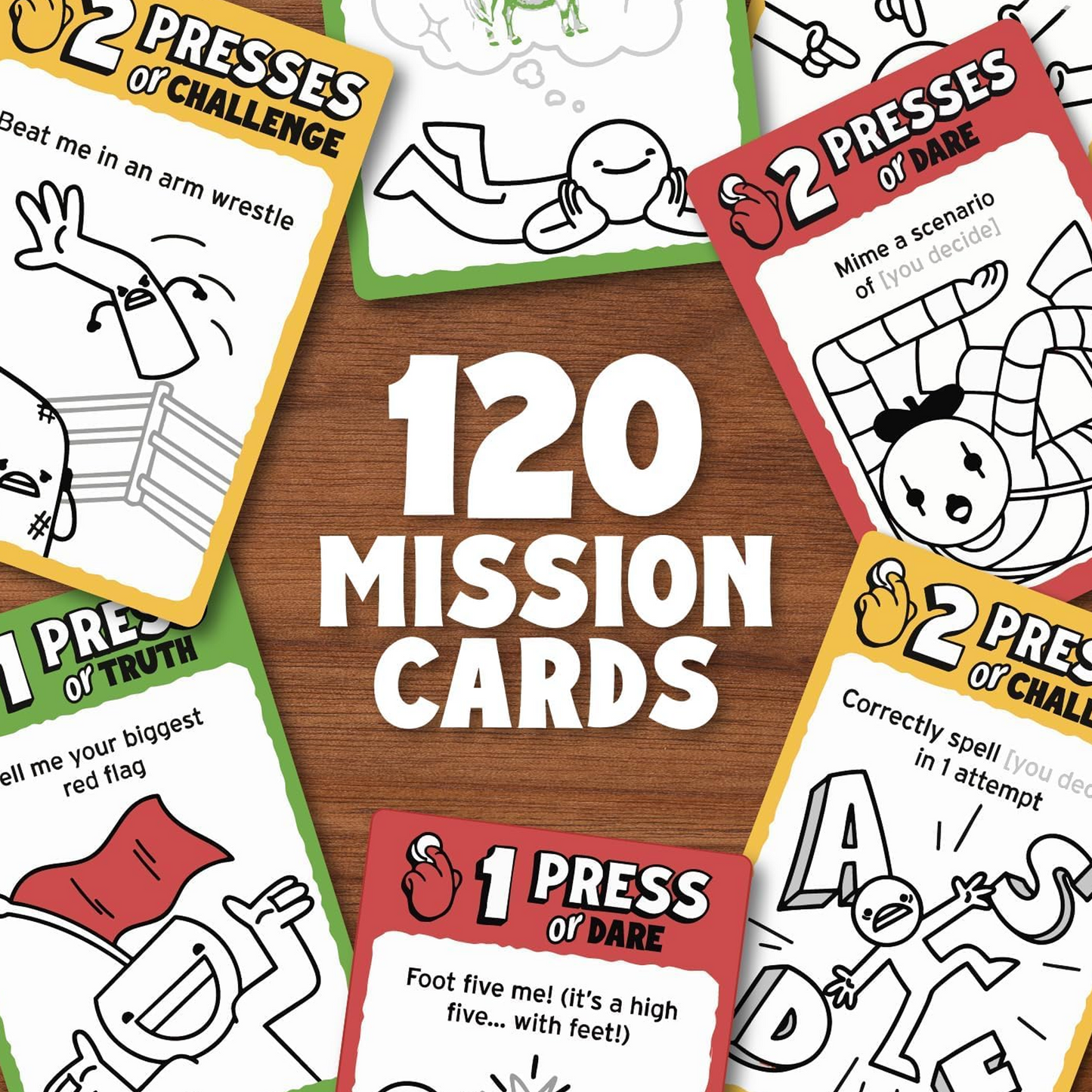 Don't Press That Mine Turtle '120 Mission Cards' Infographic  | Happy Piranha