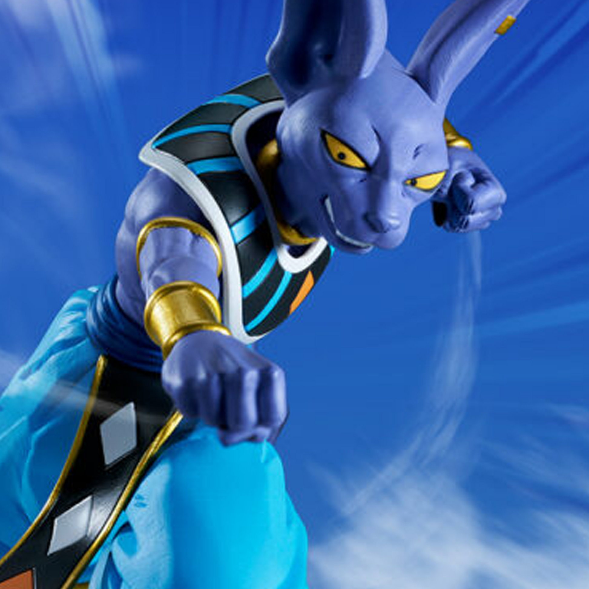 Match Makers Dragon Ball Z Beerus Banpresto Figure (on a Blue Sky Background) | Happy Piranha