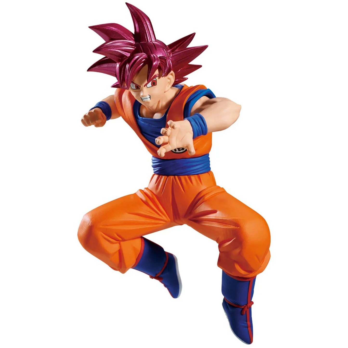 MatchMakers Dragon Ball Z Super Saiyan God Goku Figure (Front) | Happy Piranha