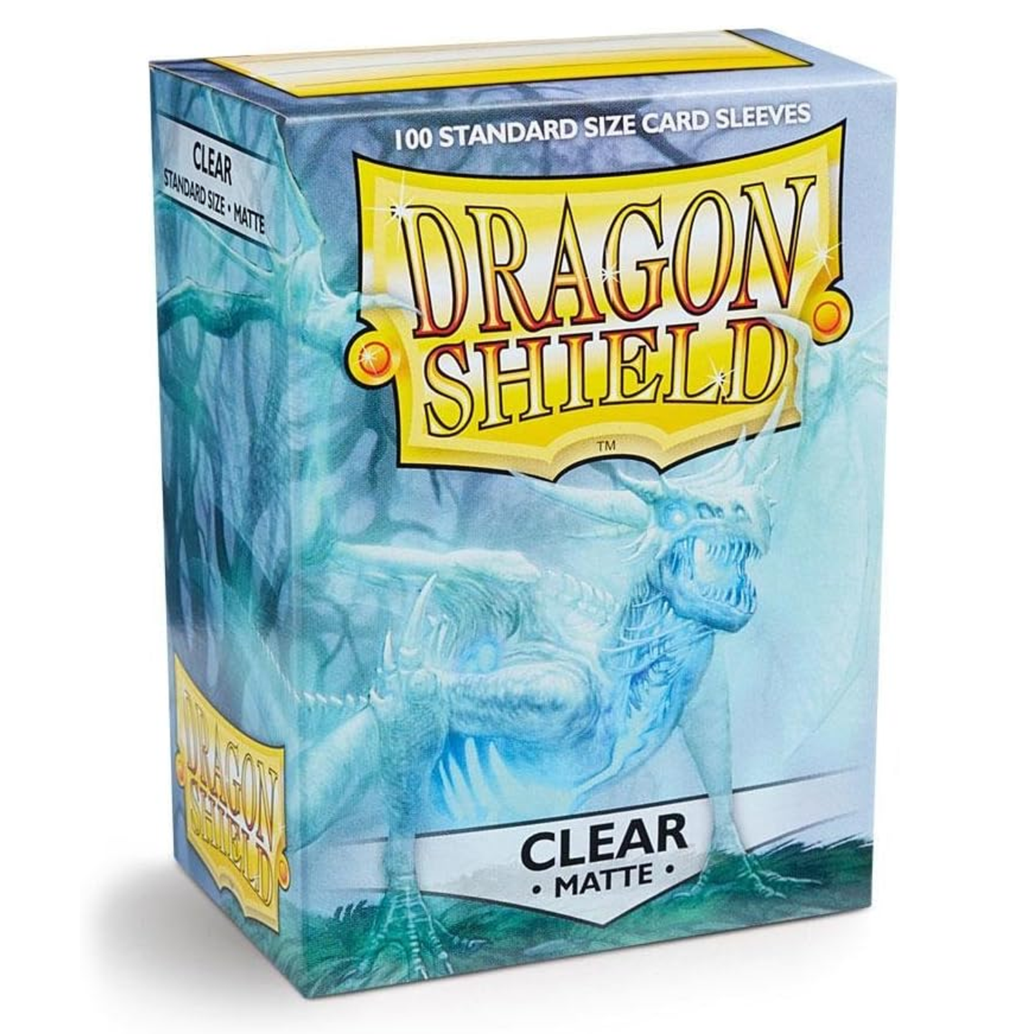 Dragon Shield Matte Standard Sized Card Sleeves 100 Pack: Clear (Boxed) | Happy Piranha