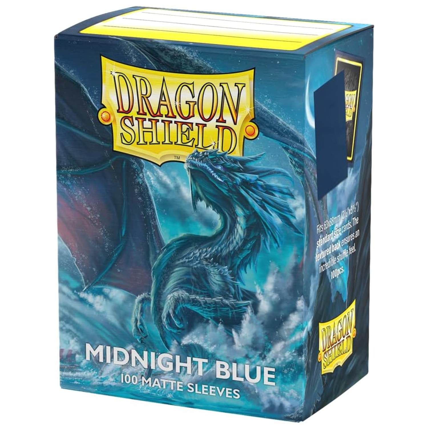 Dragon Shield Matte Standard Sized Card Sleeves 100 Pack: Midnight Blue (Boxed) | Happy Piranha