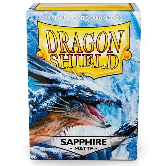 Dragon Shield Matte Standard Sized Card Sleeves 100 Pack: Purple Sapphire (Boxed) | Happy Piranha