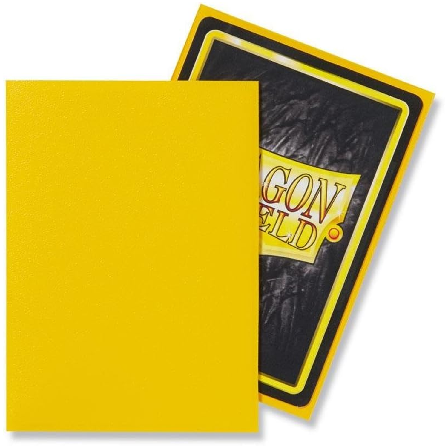 Dragon Shield Matte Standard Sized Card Sleeves 100 Pack: Yellow (Sleeve Example) | Happy Piranha