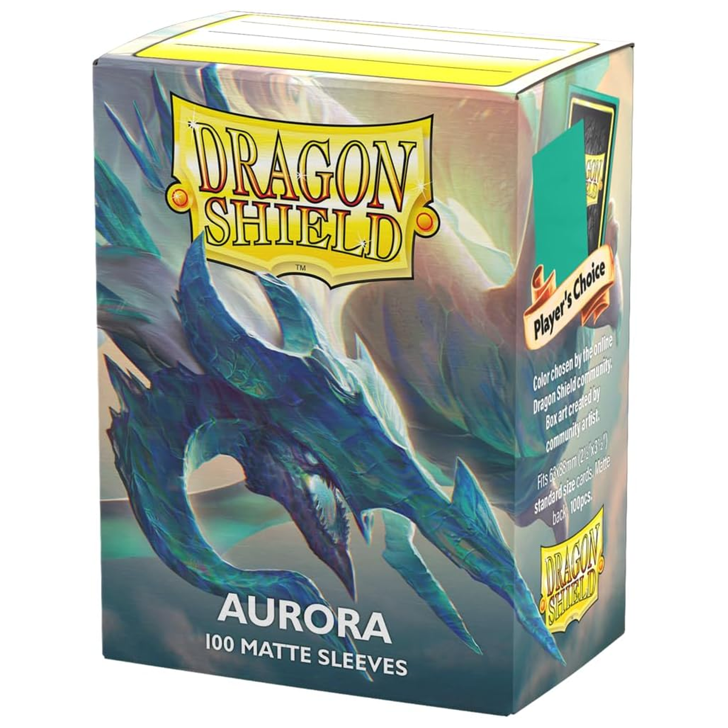 Dragon Shield Matte Standard Sized Card Sleeves 100 Pack: Aurora (Boxed) | Happy Piranha