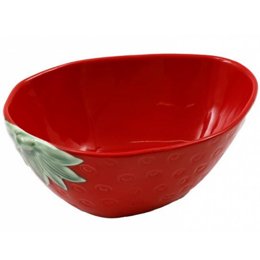Large Strawberry Shaped Bowl | Happy Piranha