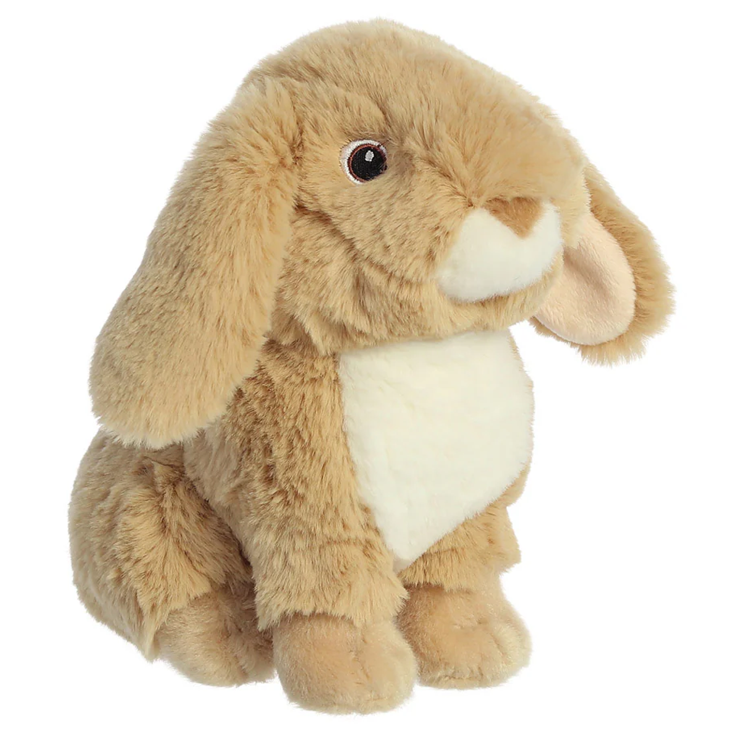 Eco Nation Lop-Eared Bunny Rabbit Soft Toy (Side) On a White Background | Happy Piranha