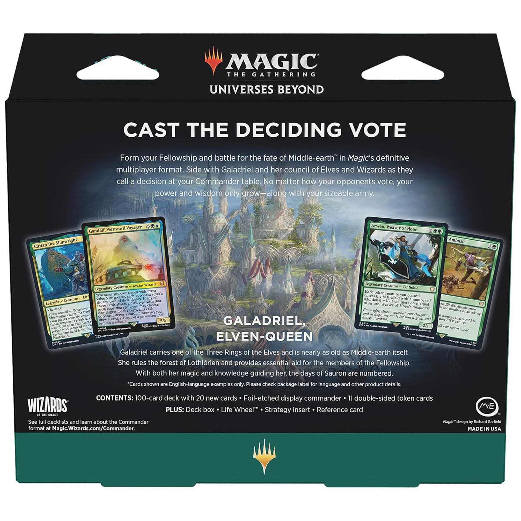 Magic the Gathering: Lord of the Rings Elven Council Commander Deck – Happy  Piranha
