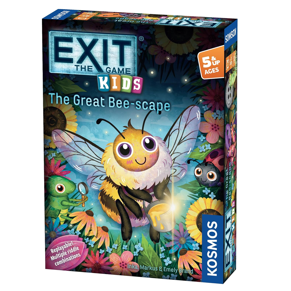 EXIT Kids: The Great Bee-scape Escape Room Board Game (Front of Box) On a White Background | Happy Piranha