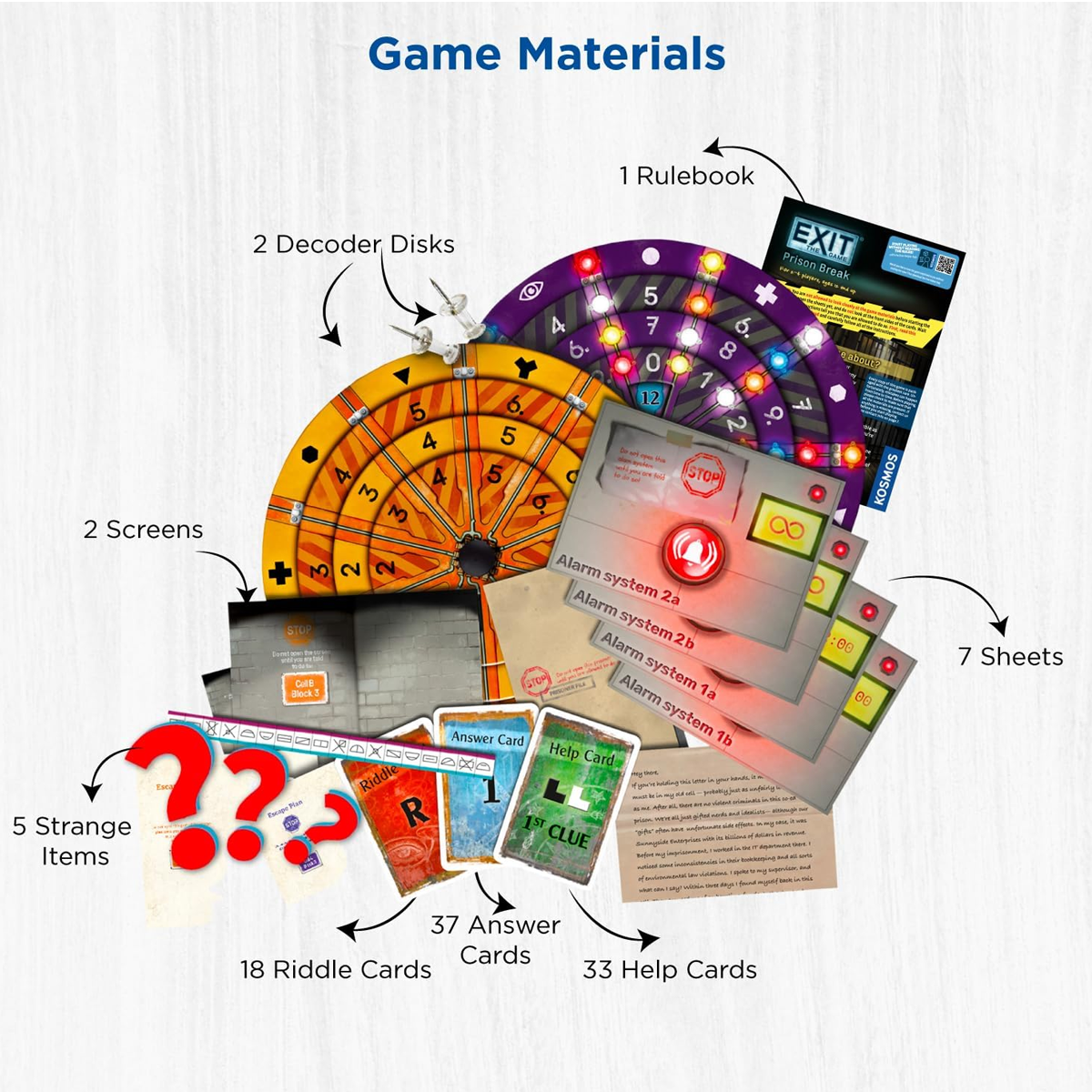 EXIT: Prison Break Escape Room Board Game