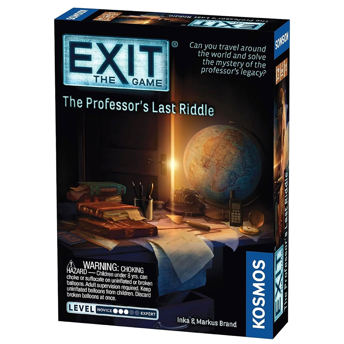 EXIT: The Professor's Last Riddle Escape Room Board Game Box on a White Background | Happy Piranha