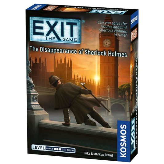 EXIT: The Disappearance of Sherlock Holmes Escape Room Board Game On a White Background | Happy Piranha