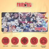Fairy Tail XXL 31.5 Inch Anime Mouse Pad & Keyboard Mat Features | Happy Piranha